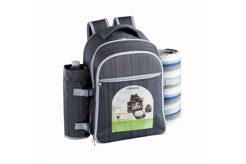 Mochila isotérmica Be Nomad piquenique 4 pessoas com xadrez