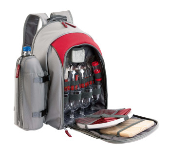 Isothermischer Picknick-Rucksack Be Nomad rot 4 Personen