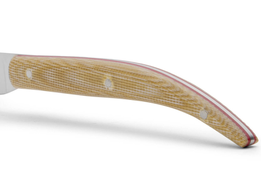 Set mit 4 Steakmessern Arcos The Origin 11cm Micarta-Griffschalen beige
