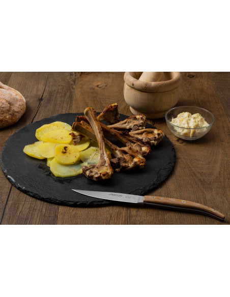 Set med 4 Arcos The Origin 11 cm stekknivar med beige micartahandtag