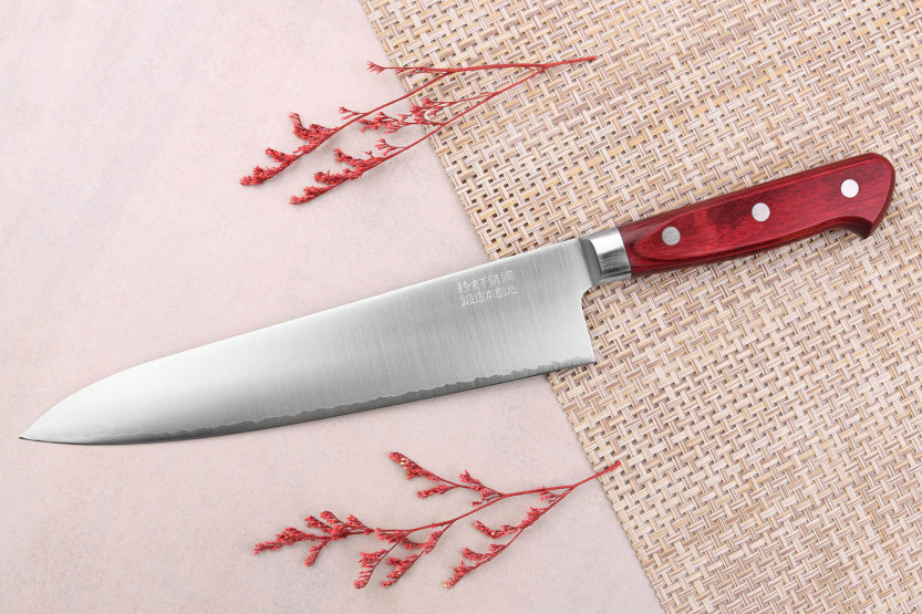 Cuchillo de cocinero tradicional japonés Takamura SGR 21cm acero SPG2