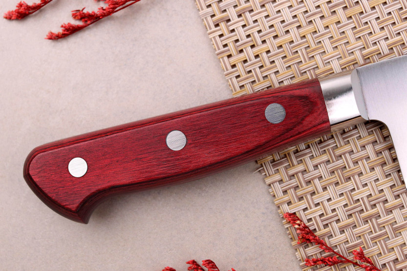 Coltello da cuoco giapponese tradizionale Takamura SGR 21 cm in acciaio SPG2