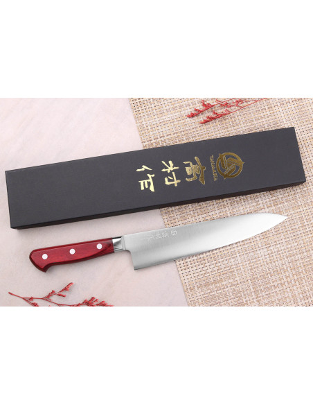 Faca de chef japonesa tradicional Takamura SGR 21cm em aço SPG2