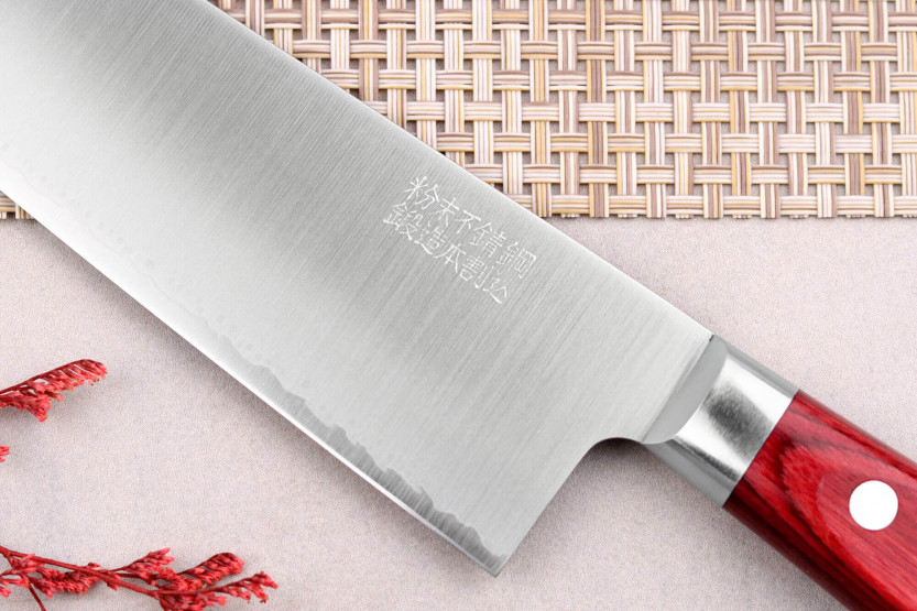 Coltello da cuoco giapponese tradizionale Takamura SGR 21 cm in acciaio SPG2