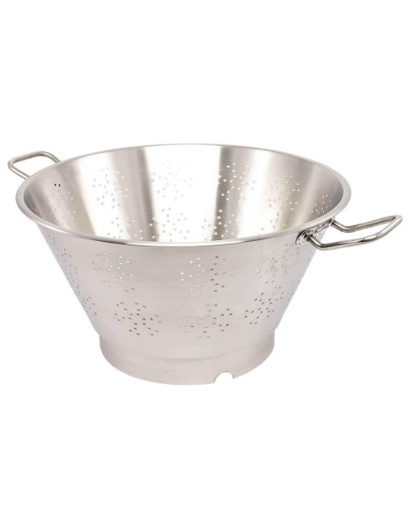 Matfer Professionelles konisches Sieb aus Edelstahl mit rundem Boden und Henkeln 45cm