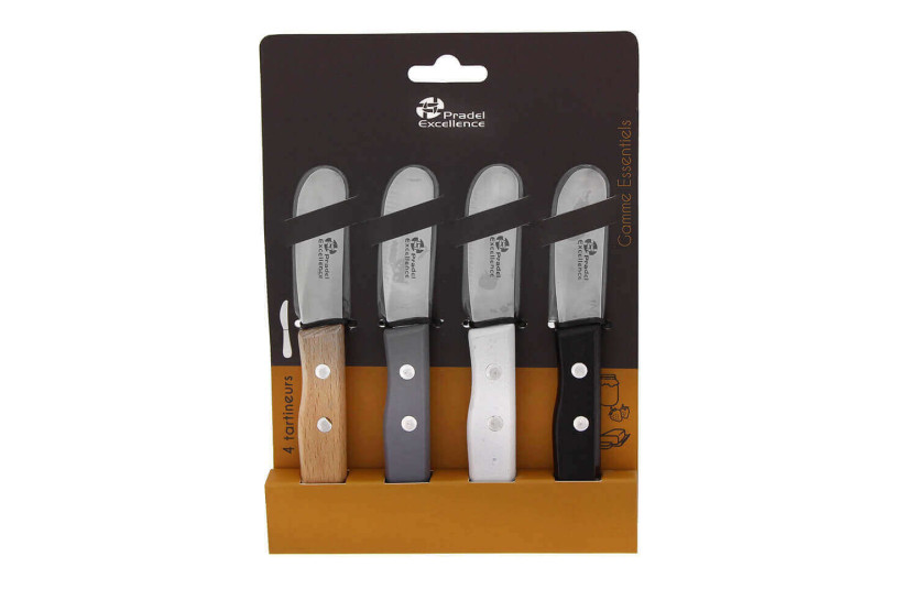 Juego de 4 cuchillos de untar Pradel Excellence Essentiels
