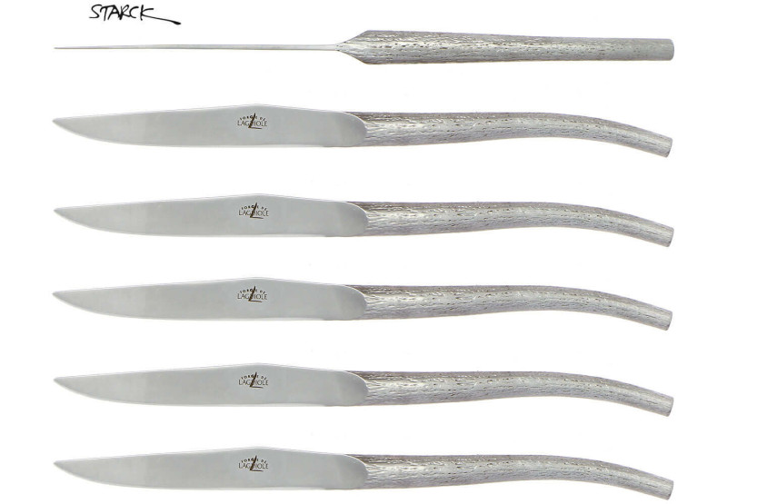 Scatola di prestigio di 6 coltelli da tavola Forge de LAGUIOLE design P. STARCK