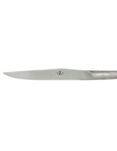 Prestige ask med 6 Forge de LAGUIOLE bordsknivar design P. STARCK