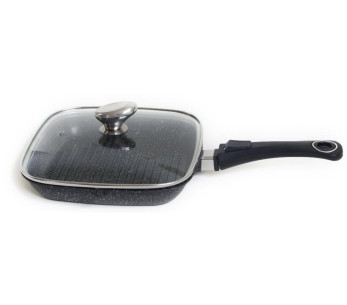 Pradel Excellence Premium sartén grill de hierro fundido 28x28cm estilo piedra todos los quemadores/ inducción 2