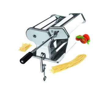 Macchina per pasta manuale ergonomica in acciaio inox - 9 posizioni + rotolo da 260 mm