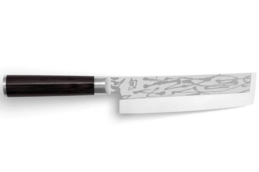 KAI Shun Pro Sho 16,5cm japanilainen Usuba-veitsi, epäsymmetrinen leikkaava reuna
