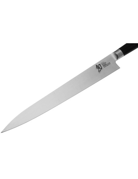 KAI Shun Pro Sho 27cm japanilainen Yanagiba-veitsi, jossa on epäsymmetrinen leikkuureuna.