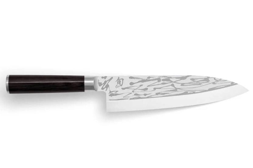 Faca Deba Japonesa KAI Shun Pro Sho 21cm com fio de corte assimétrico