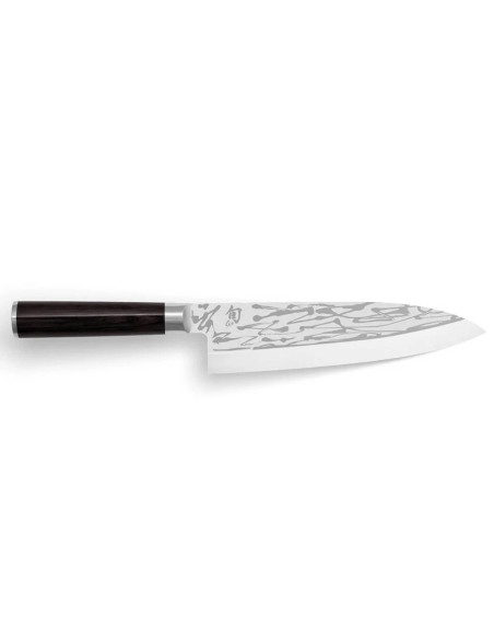 Faca Deba Japonesa KAI Shun Pro Sho 21cm com fio de corte assimétrico