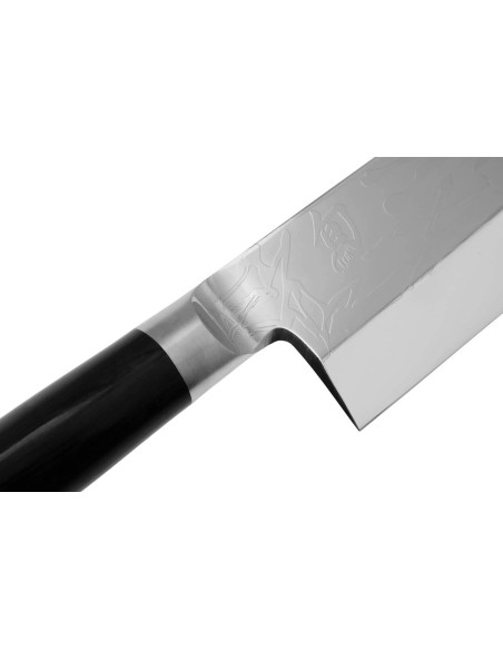 Faca Deba Japonesa KAI Shun Pro Sho 21cm com fio de corte assimétrico