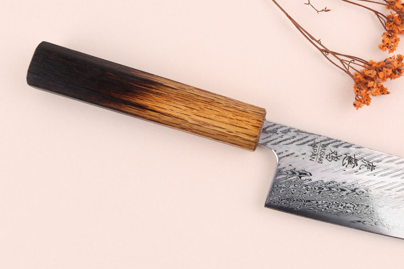 Faca de chef Wusaki Nawame AUS10 damas de 21 cm, tradicional japonesa