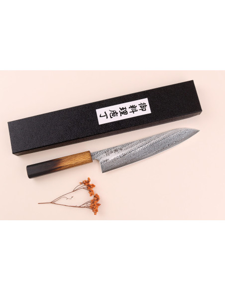 Faca de chef Wusaki Nawame AUS10 damas de 21 cm, feita à mão no Japão