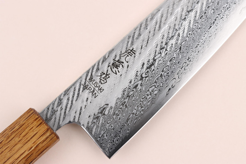 21 cm Wusaki Nawame AUS10 damas kokkekniv , håndlavet i Japan