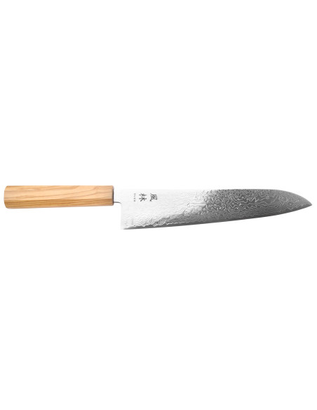 Yuzo Ryuho 24cm SG2 Damascus Japanese gyuto knife