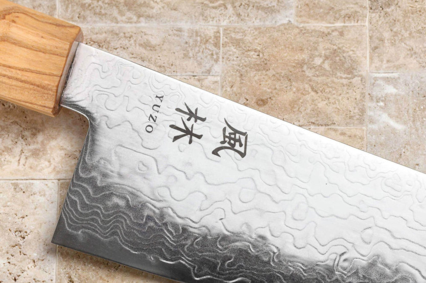 Yuzo Ryuho 24cm SG2 Damascus Japanese gyuto knife