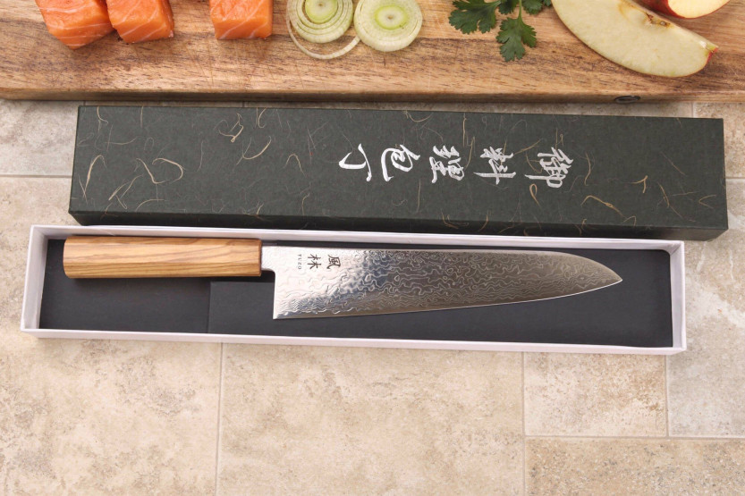 Gyuto-Messer 24cm japanisch Yuzo Ryuho Damast SG2