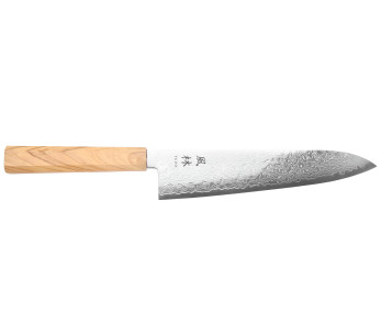 21 cm Yuzo Ryuho SG2 Damaskus japansk gyutokniv