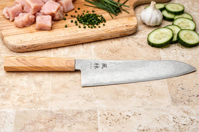 Gyuto-Messer 21cm japanisch Yuzo Ryuho Damast SG2