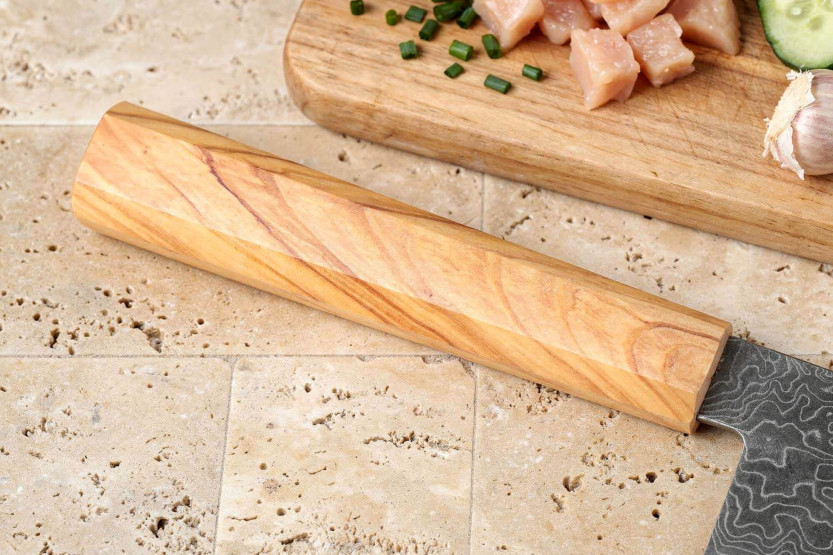 Cuchillo japonés gyuto Yuzo Ryuho SG2 Damasco 21cm