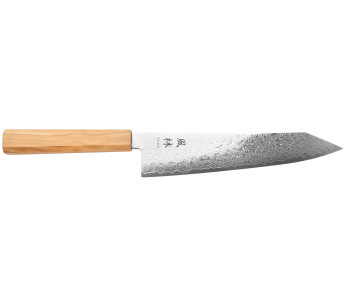 Faca japonesa Yuzo Ryuho Damascus SG2 21cm kiritsuke gyuto