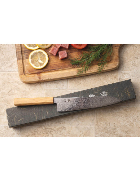 21cm kiritsuke gyuto coltello giapponese Yuzo Ryuho Damasco SG2