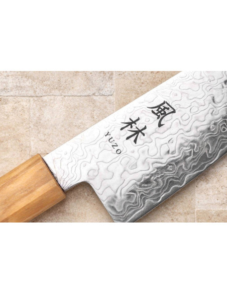 21cm kiritsuke gyuto coltello giapponese Yuzo Ryuho Damasco SG2