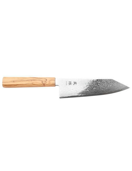 Japanisches Bunka-Messer 18cm Yuzo Ryuho Damast SG2