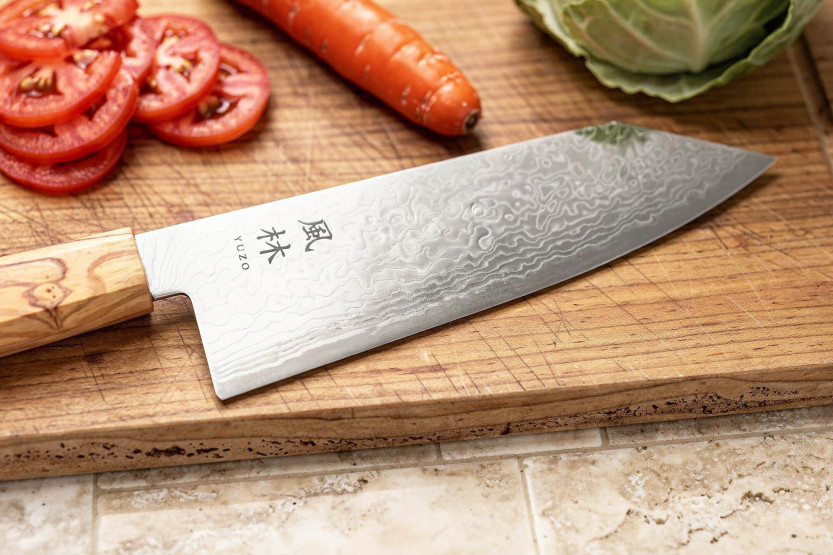 18cm Yuzo Ryuho SG2 Damascus japans bunka mes