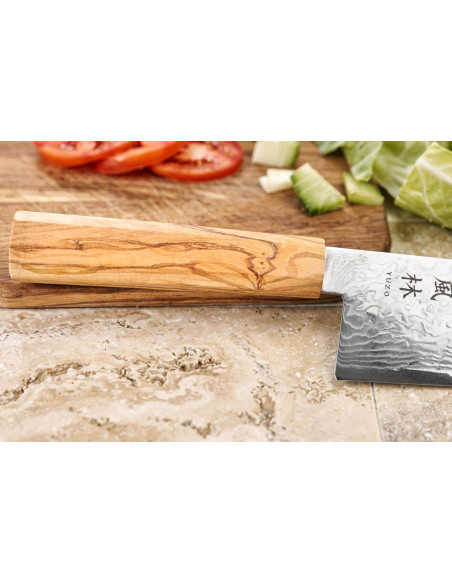 18 cm Yuzo Ryuho SG2 Damaskus japansk bunka-kniv