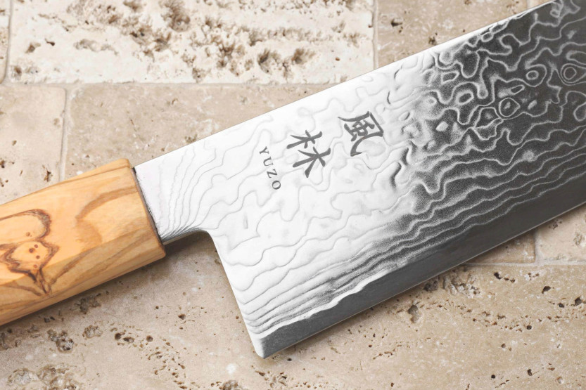 18cm Yuzo Ryuho SG2 Damasco cuchillo japonés bunka