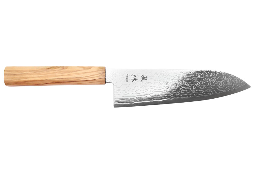 Santokumesser 18cm japanisch Yuzo Ryuho Damaskus SG2