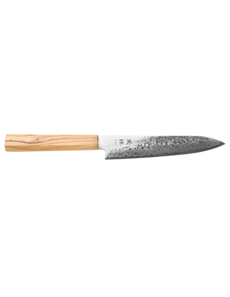 15cm Yuzo Ryuho SG2 Damascus japanese utility knife