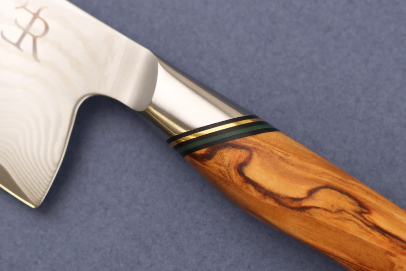 Cuchillo de cocinero 20,5cm Cuchillos Ryda A-73 Legacy Damasco y mango de madera de olivo