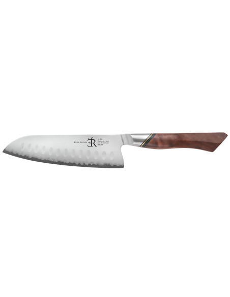 Ryda Knives A-30 San Maï 18 cm santokukniv med håndtak i valnøtt