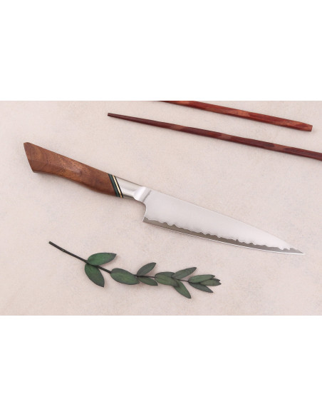 Cuchillo multiusos Ryda A-30 San Maï de 13 cm con mango de nogal