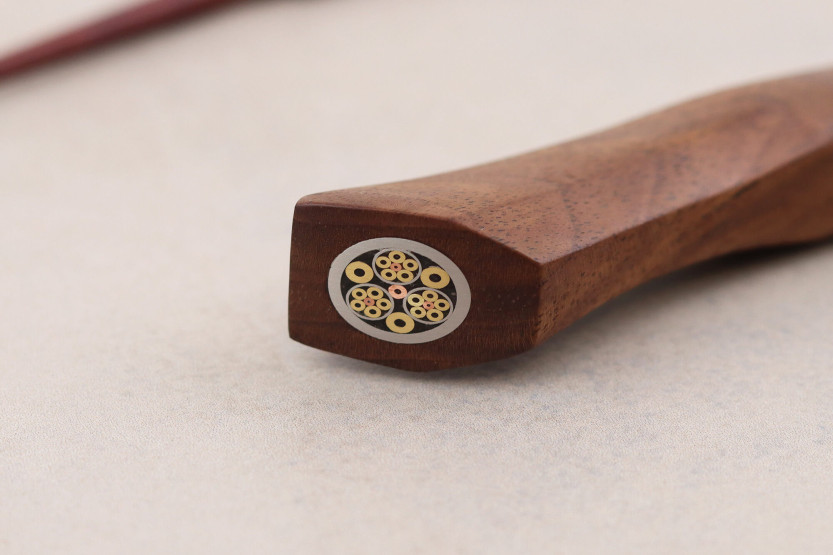 Cuchillo multiusos Ryda A-30 San Maï de 13 cm con mango de nogal