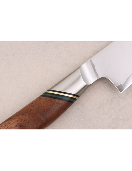 13 cm Ryda Knives A-30 San Maï universalkniv med håndtag i valnøddetræ