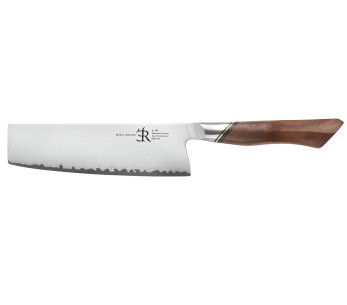 Cuchillos Ryda A-30 San Maï 18cm cuchillo nakiri con mango de nogal