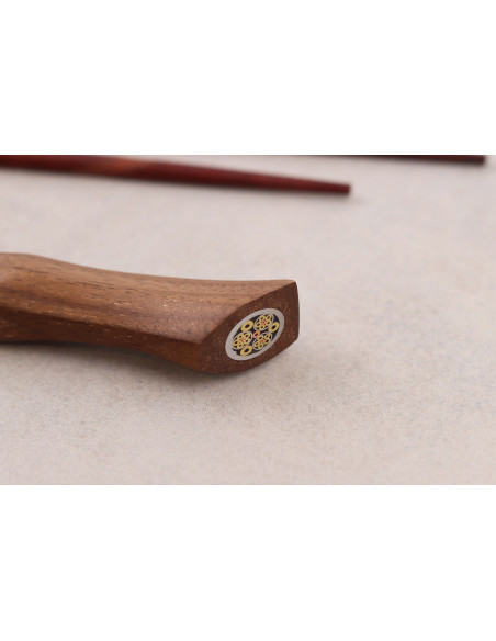 Ryda Messen A-30 San Maï 9cm schilmesje met walnotenhouten handvat