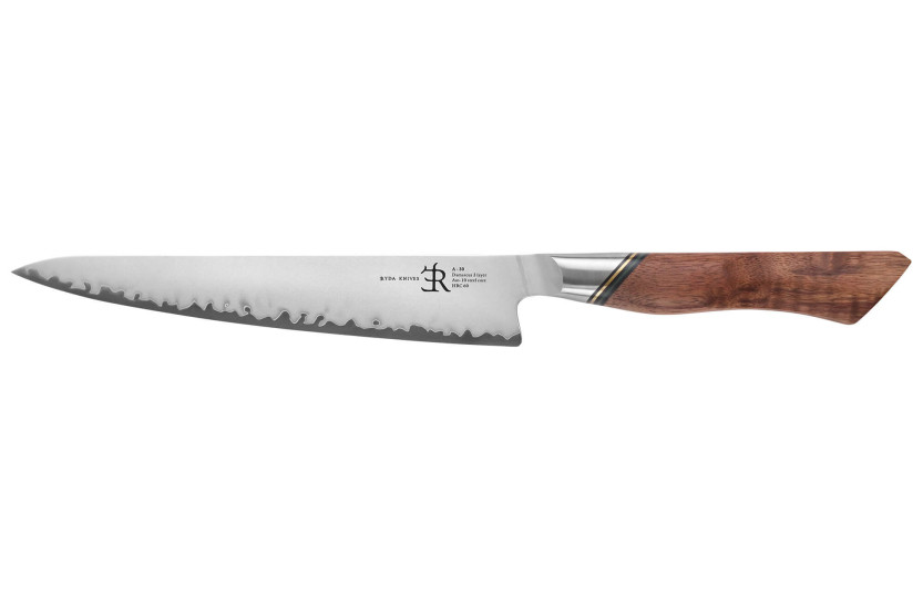 20,5cm Ryda Knives A-30 San Maï täljkniv med valnötshandtag