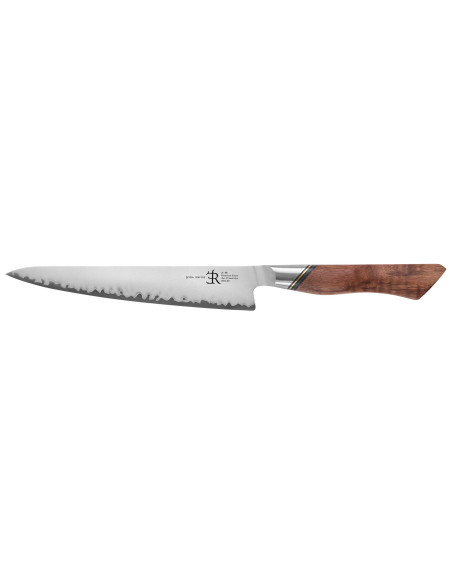 20,5cm Ryda Knives A-30 Faca de trinchar San Maï com cabo de nogueira