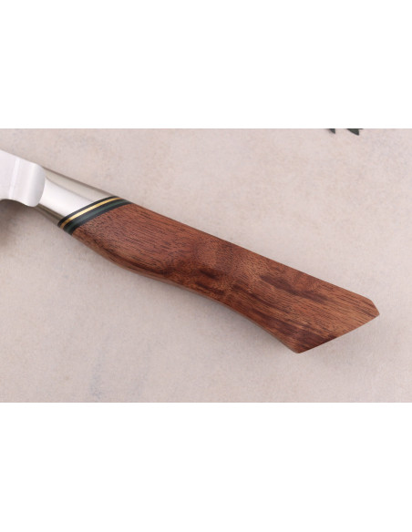 20,5cm Ryda Knives A-30 Faca de trinchar San Maï com cabo de nogueira