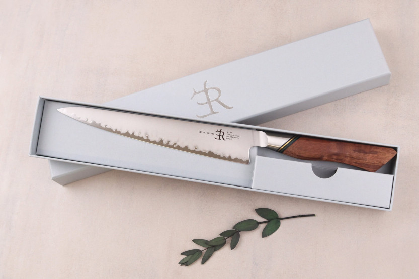 20,5 cm Ryda Knives A-30 San Maï coltello da intaglio con manico in noce