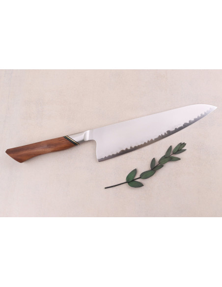 Chef knife 20,5cm Ryda Knives A-30 San Maï with walnut handle