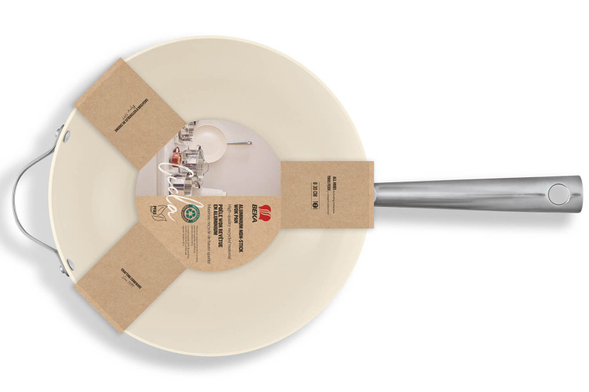 Beka Cicla 30 cm keramikbelagd wok med mothandtag